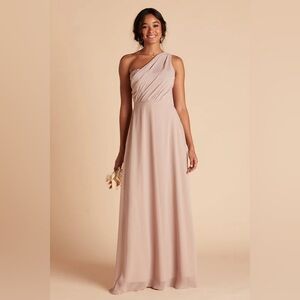 Birdy Grey One-Shoulder Maxi Dress‎ in Taupe Medium